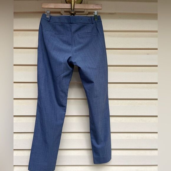 Banana Republic grey/light blue ankle length pants, mid-rise, zipper, pockets, 2 - Picture 7 of 8